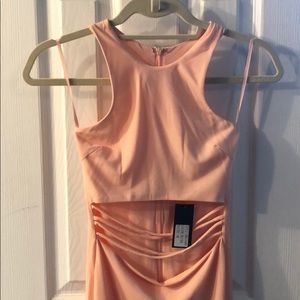 Miami Hot Styles Blush stretch dress with cut out
